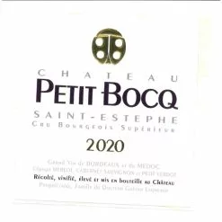 Meilleure vente ???? Château Petit Bocq , 2020 - Saint-Estèphe AOP - Rouge - 75 cl ???? 7 Meilleure vente ???? Château Petit Bocq , 2020 - Saint-Estèphe AOP - Rouge - 75 cl ???? -Vins Rouges Soldes 3760109920049 3