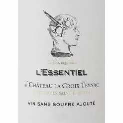 Acheter ???? L'Essentiel de Château La Croix Teynac Sans Sulfites Ajoutés, 2020 - Puisseguin-Saint-Emilion AOP - Rouge - 75 cl ???? 7 Acheter ???? L'Essentiel de Château La Croix Teynac Sans Sulfites Ajoutés, 2020 - Puisseguin-Saint-Emilion AOP - Rouge - 75 cl ???? -Vins Rouges Soldes 3760111830503 3