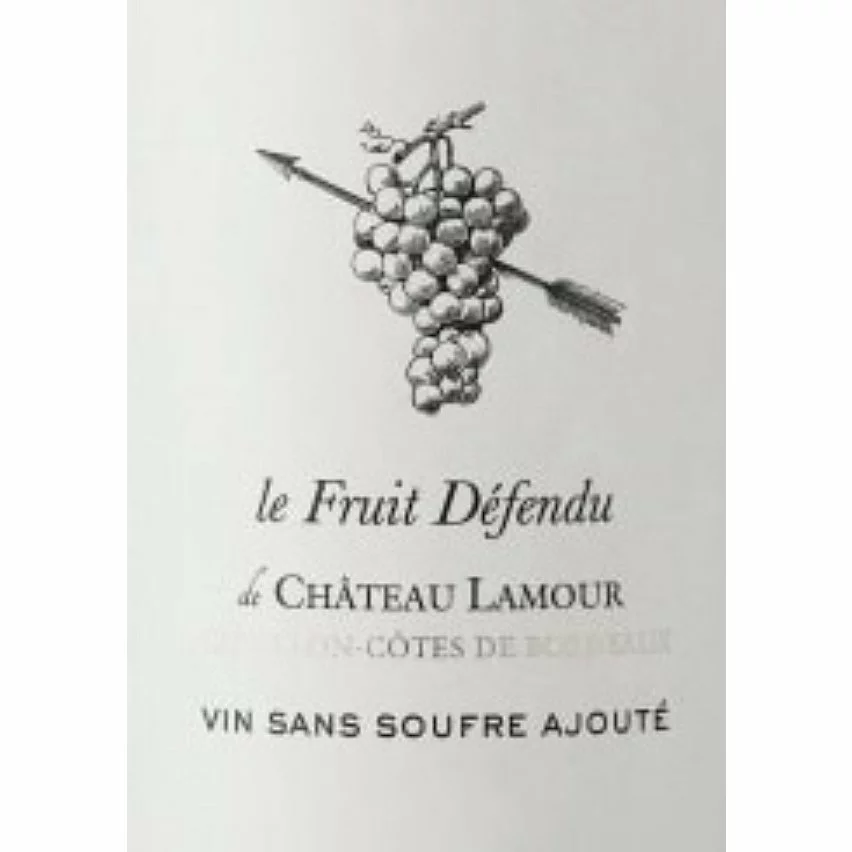 De gros ✨ Le Fruit Défendu du Château Lamour Sans Sulfites Ajoutés, 2019 - Castillon Côtes de Bordeaux AOP - Rouge - 75 cl ❤️ 5 De gros ✨ Le Fruit Défendu du Château Lamour Sans Sulfites Ajoutés, 2019 - Castillon Côtes de Bordeaux AOP - Rouge - 75 cl ❤️ – Image 3