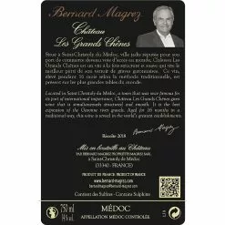 Remise ⌛ Château Les Grands Chênes, 2018 - Médoc AOP - Rouge - 75 cl ⭐ 6 Remise ⌛ Château Les Grands Chênes, 2018 - Médoc AOP - Rouge - 75 cl ⭐ -Vins Rouges Soldes 3760117793765 2