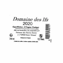 Acheter ???? Domaine des Ifs, 2020 - Beaujolais AOP - Rouge - 75 cl ???? 5 Acheter ???? Domaine des Ifs, 2020 - Beaujolais AOP - Rouge - 75 cl ???? -Vins Rouges Soldes 3760119340141 2