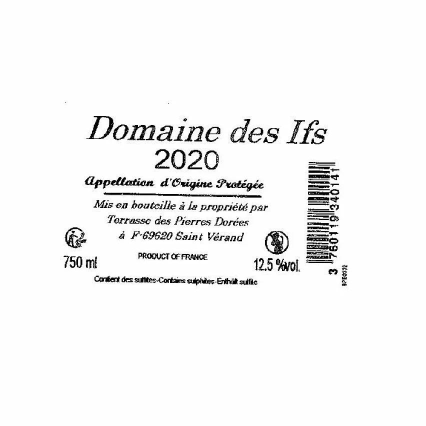 Acheter ???? Domaine des Ifs, 2020 - Beaujolais AOP - Rouge - 75 cl ???? 4 Acheter ???? Domaine des Ifs, 2020 - Beaujolais AOP - Rouge - 75 cl ???? – Image 2