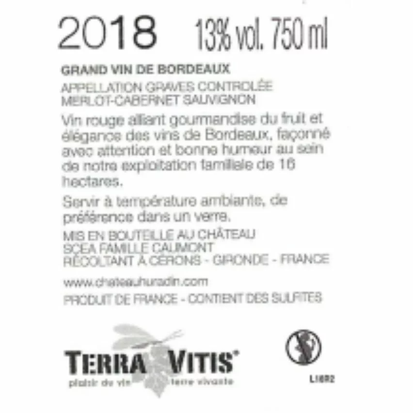 Vente flash ???? Château Huradin, 2018 - Graves AOP - Rouge - 75 cl ⭐ 4 Vente flash ???? Château Huradin, 2018 - Graves AOP - Rouge - 75 cl ⭐ – Image 2