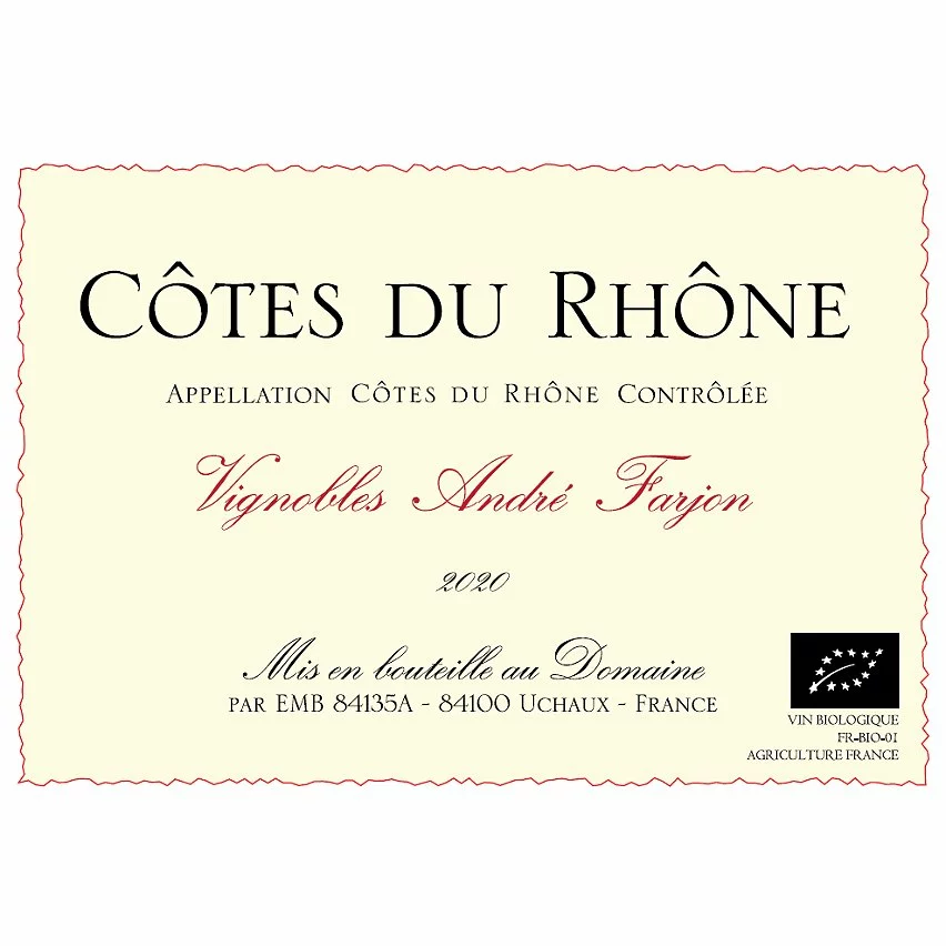 Meilleur prix ???? Vignobles André Farjon BIO, 2020 - Côtes du Rhône AOP - Rouge - 75 cl ???? 5 Meilleur prix ???? Vignobles André Farjon BIO, 2020 - Côtes du Rhône AOP - Rouge - 75 cl ???? – Image 3
