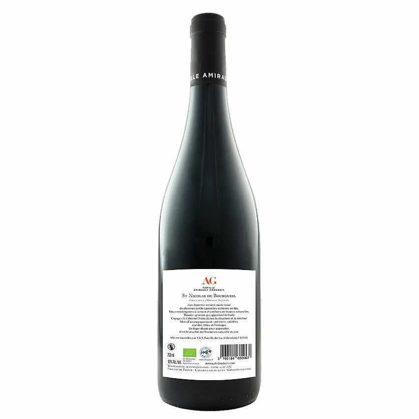 Offres ✨ Les Arpents BIO, 2021 - Saint Nicolas de Bourgueil AOP - Rouge - 75 cl ???? 4 Offres ✨ Les Arpents BIO, 2021 - Saint Nicolas de Bourgueil AOP - Rouge - 75 cl ???? – Image 2