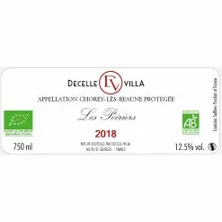 Promo ???? Decelle Villa Les Poiriers BIO, 2018 - Chorey-les-Beaunes AOP - Rouge - 75 cl ✨ 5 Promo ???? Decelle Villa Les Poiriers BIO, 2018 - Chorey-les-Beaunes AOP - Rouge - 75 cl ✨ -Vins Rouges Soldes 3760198754471 2