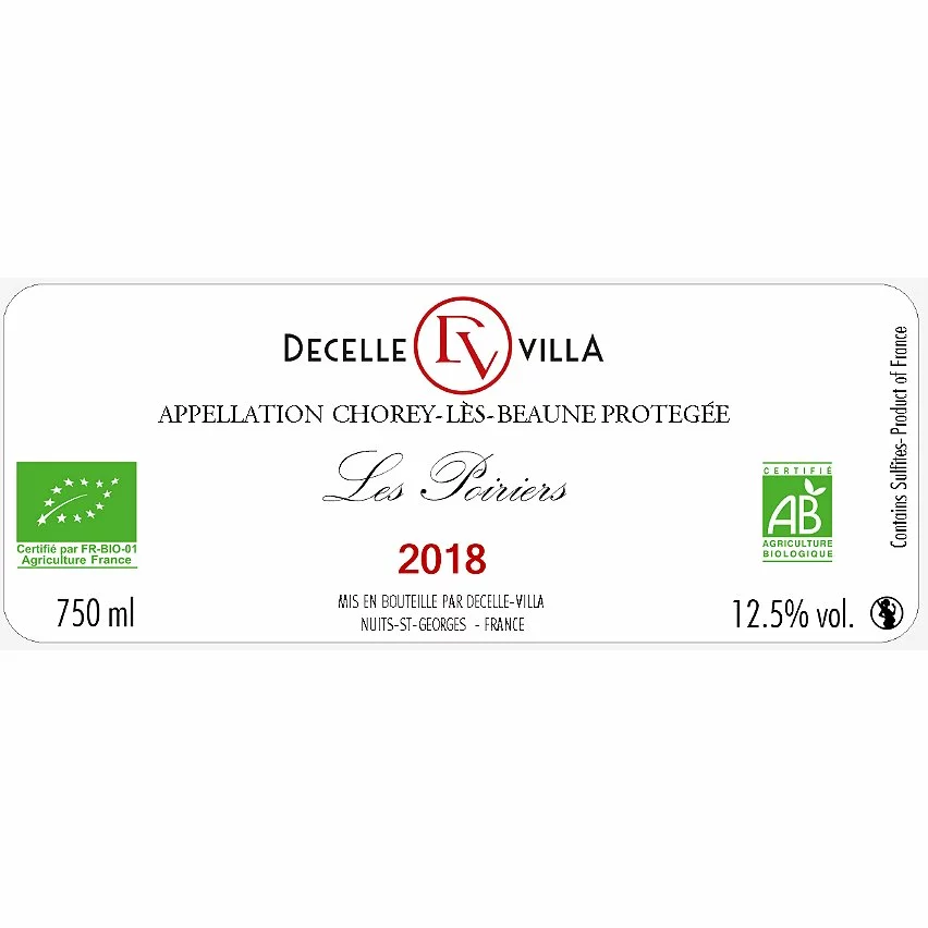 Promo ???? Decelle Villa Les Poiriers BIO, 2018 - Chorey-les-Beaunes AOP - Rouge - 75 cl ✨ 4 Promo ???? Decelle Villa Les Poiriers BIO, 2018 - Chorey-les-Beaunes AOP - Rouge - 75 cl ✨ – Image 2