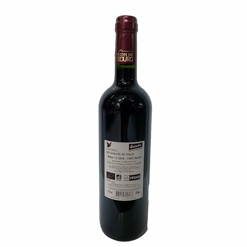 Le moins cher ???? Château Les Graves de Viaud Cuvée Mère L'O, 2018 - Côtes de Bourg AOP - Rouge - 75 cl ???? 4 Le moins cher ???? Château Les Graves de Viaud Cuvée Mère L'O, 2018 - Côtes de Bourg AOP - Rouge - 75 cl ???? – Image 2