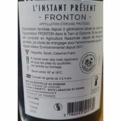 Meilleur prix ???? Domaine de Lescure L'Instant Présent, 2020 - Fronton AOP - Rouge - 75 cl ❤️ -Vins Rouges Soldes 3760243522130 2