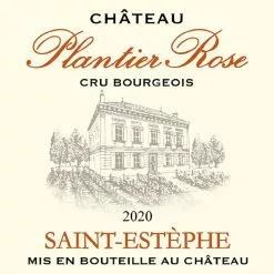 Meilleure vente ???? Château Plantier Rose, 2020 - Saint-Estèphe AOP - Rouge - 75 cl ❤️ -Vins Rouges Soldes 3760259350307 3