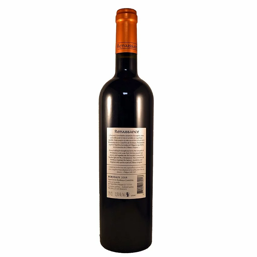 Le moins cher ???? Renaissance by Château Léognan, 2018 - Bordeaux AOP - Rouge - 75 cl ???? 4 Le moins cher ???? Renaissance by Château Léognan, 2018 - Bordeaux AOP - Rouge - 75 cl ???? – Image 2