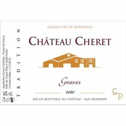 Offres ???? Château Cheret, 2020 - Graves AOP - Rouge - 75 cl ⌛ 5 Offres ???? Château Cheret, 2020 - Graves AOP - Rouge - 75 cl ⌛ -Vins Rouges Soldes 3770010320029 2