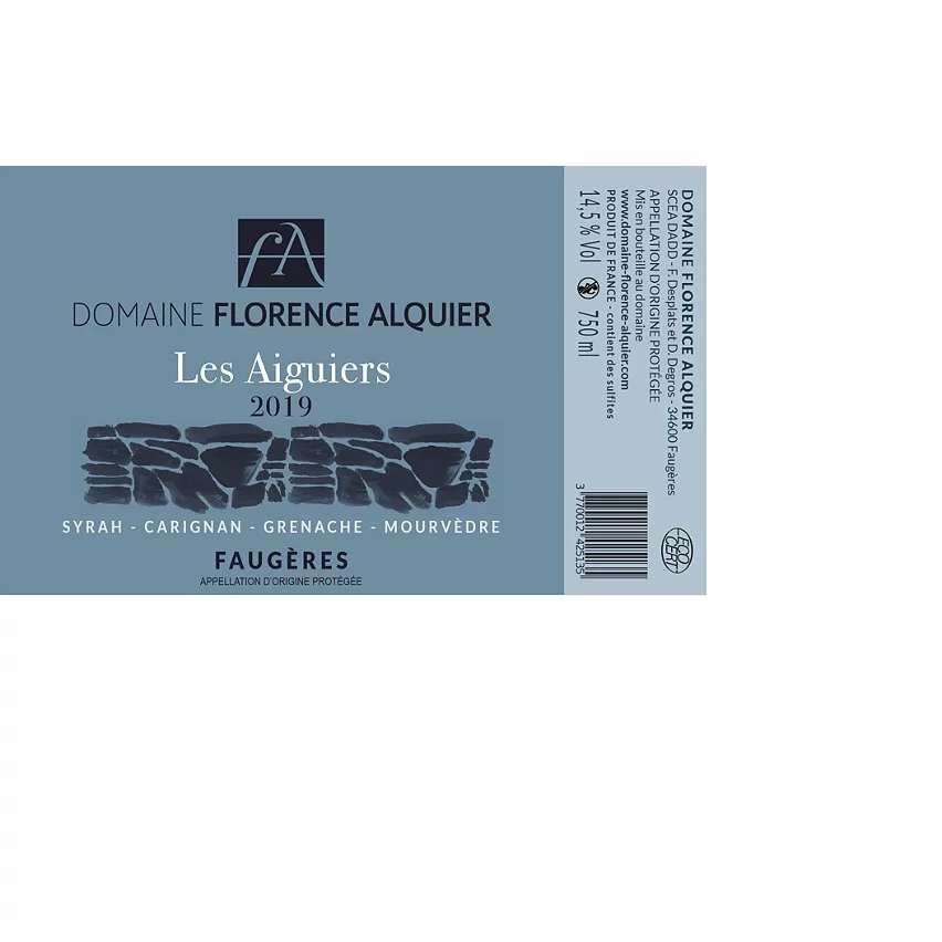 Top 10 ✨ Domaine Florence Alquier Les Aiguiers, 2019 - Faugères AOP - Rouge - 75 cl ???? 4 Top 10 ✨ Domaine Florence Alquier Les Aiguiers, 2019 - Faugères AOP - Rouge - 75 cl ???? – Image 2